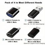 4 قطع محول USB